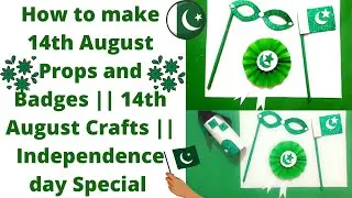 How to make 14th August Props and Badges|14 Aug Crafts| Independence Day special |A and S Creations