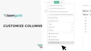 Customize Columns