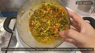 Resepi mudah ikan masak berlado / cili hijau