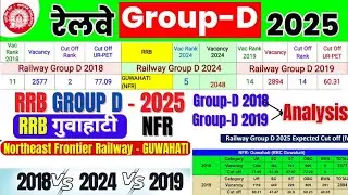 RRB GUWAHATI GROUP -D 2025 | Northeast Frontier Railway Cut Off 2018 vs 2019 | Rrc Guwahati CUT OFF