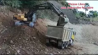 How they excavate the mountain to build a house. #digging #excavationwork #mountain