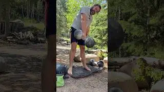 Lifting a 176lb Thomas Inch Dumbbell (replica)