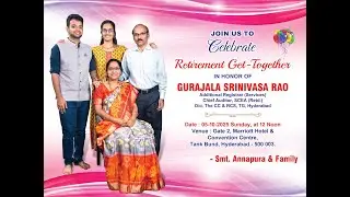 Retirement get together ll in honor of Gurajala Srinivasa Rao, additional registrar (Retd)