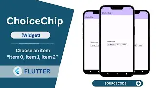 Flutter - ChoiceChip Widget Tutorial | How to use ChoiceChip widget in flutter