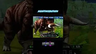 NASUTOCERATOPS LEVEL 20 #dinosaur #indodinos #jurassicworld #games #gaming #gameplay #jurassicpark
