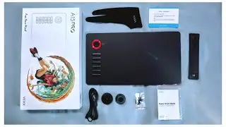 Unboxing Veikk A15 Pro DRAWING TABLET + impression | 10x6 inch | 12 key & dial