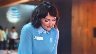 AT&T and iPhone 14/14 Pro NEWEST TV commercial &ldquo; working on Holidays &ldquo; with Lily ( Milana Wayntrub )