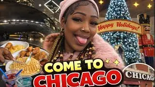 Exploring Chicago&rsquo;s sights and flavors! Holiday spirits!