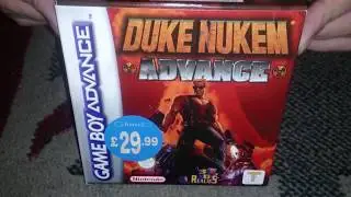Nostalgamer Unboxing Duke Nukem Advance On Nintendo Game Boy Advance GBA UK PAL