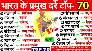 👉भारत के प्रमुख दर्रे || geography gk in hindi || #future takgk#