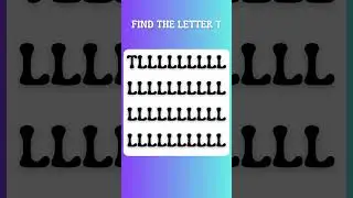 Find the odd Letter -| Spot the difference easy  #shorts #letters #quiztime