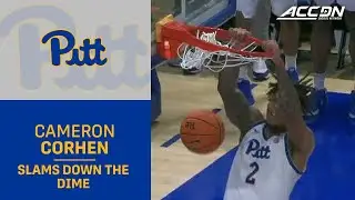 Pitt's Damarco Minor Finds His Teammate Cameron Corhen With A Heads-Up Assist