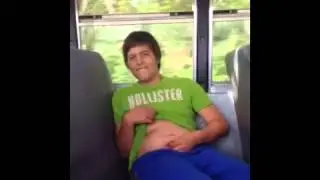 Belly flapping (slow motion)