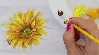 Como Pintar Miolo De Girassol