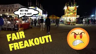 Teens Pick Fight w/ State Fair Vendor Then Gets Chased Away with Hammer!