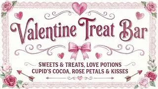 Vintage Pink Valentine&rsquo;s Day Ambience 🌸 Romantic TV Art | Galentine&rsquo;s Decor Background