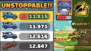BOOSTED RALLY CAR BECOME OVERPOWERED!! 🤯🔥 IN COMMUNITY SHOWCASE - Hill Climb Racing 2