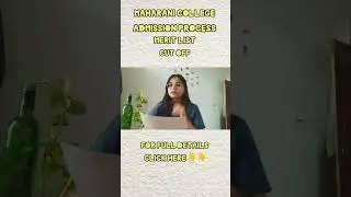 Maharani college admission process 2025-26