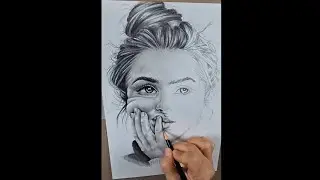 How to draw and shade girl portrait (start to finish)