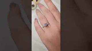 Round Cut Lab Grown Diamond Iced Out Diamond Ring #diamondring #labgrown #engagementring
