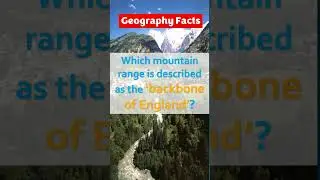 Which mountain range is described as the backbone of England?