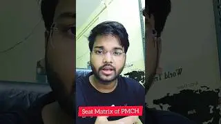 PMCH seat Matrix |  PG seats in PMCH #neetpg #seatmatrix #pmchpatna #neetpgcouncelling