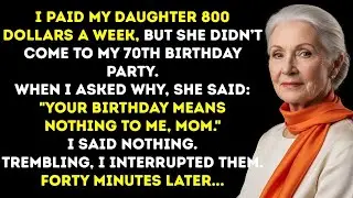 I Paid My Daughter $800 Weekly—But She Skipped My Birthday. Her Answer Left Me Speechless.