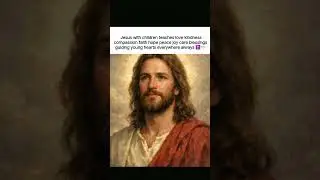 Jesus with children teaches love kindness compassion faith hope peace joy  everywhere always ✝️🕊️