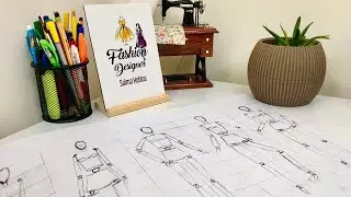 طريقة رسم المانيكان للمبتدئين ✍🏻🎨🧑‍🎨