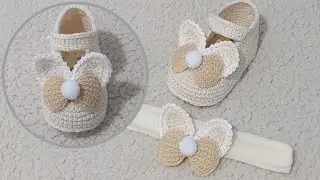🐰Sapatinho de crochê para Páscoa
