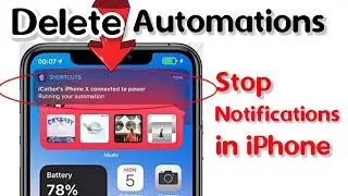 Delete automation iphone | How to stop or remove shortcut notifications in iPhone