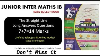 Junior inter maths IB The straight Line Long answer questions