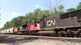 Eastbound NS fracking sand unit train at Burdick, IN