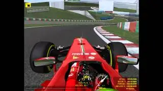 rFactor F1 ERRC 2013 Mod v.1 - Felipe Massa - Ferrari - Suzuka - RFE Plugin - Teste Lap