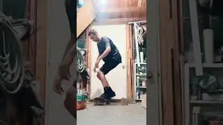 Skating in a winter wonder garage ❄️🛹#skatertrainer #skateboarding #skateboardingtrick #skate