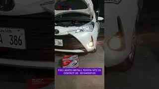 Toyota Vitz Fog Lights | Fog Lamps Toyota Vitz 2020 | Fog Lights Install #automobile
