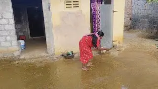 🧓మా నానమ్మ ఒక్కతే చేసుకోలేదని ఇల్లంతా శుభ్రం చేసి కల్లాపకొట్టాను మా నానమ్మ చాలా హ్యాపీ🥹