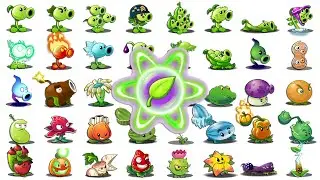 Random 40 PEA & OLD Plants Power Up Battlez - Who Will Win? - PvZ 2 Plant vs Plant