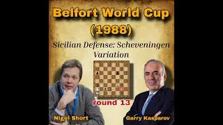 Nigel Short vs Garry Kasparov | round 13 | Belfort World Cup (1988) |