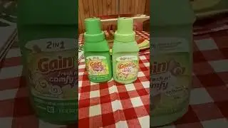 gain laundry soap and fabric softener