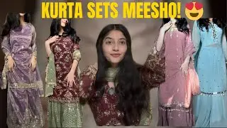 Meesho Wedding Wear Kurta Sets 😍 | Honest Try-On Haul