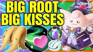 BIG ROOT makes for BIG DRAINING KISSES on CLEFABLE | Pokemon Unite