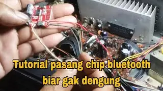 Cara pasang chip bluetooth di tape polytron biar gak noise dan dengung..