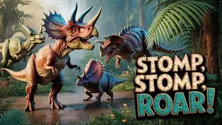 DINOSAURS Get Ready to PARTY with This Fun Rhyme!  kids rhyme