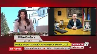 INFO JUTRO - Udar na Srbe u Crnoj Gori