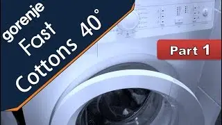 Gorenje W7203 Senso Care washing machine - Cottons 40&deg; - Part 1