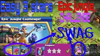 || EPIC JUNGLE CHALLENGE 3 Star Easily || Queen ability swag || Clash of clans || How to get 3 star