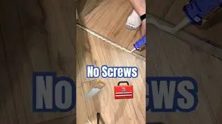 Satisfying DIY Install of T-Moulding for Laminate Floor #diy #asmr #carpentry