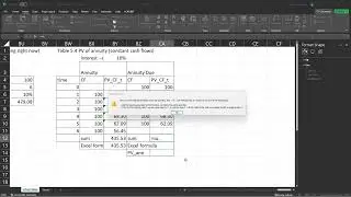 Comparing Annuity with Annuity Due - Present Value Table 5.7