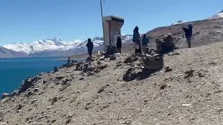Tsomoriri 14836 ft the gorgeous blue colour in Changthang region 